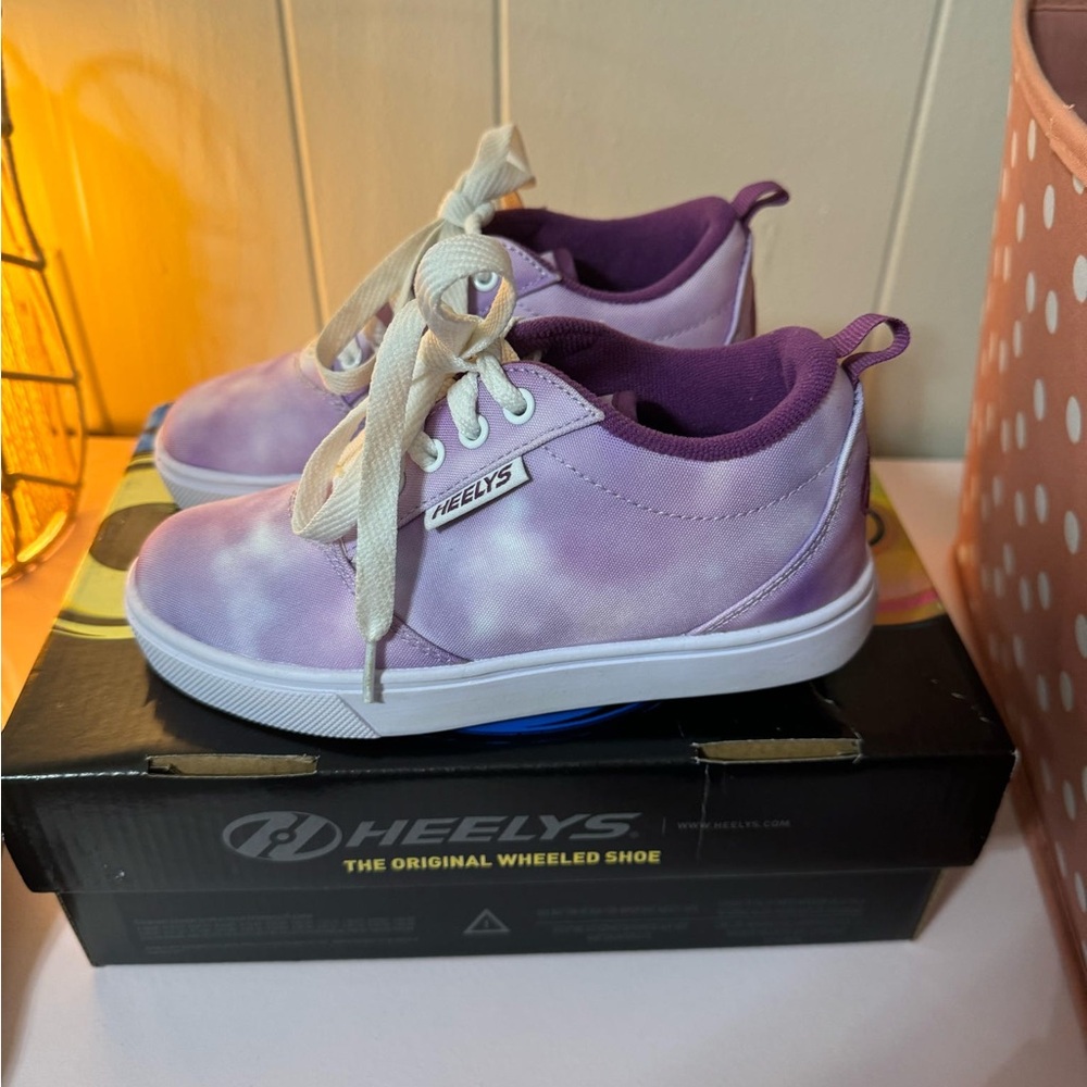 Heelys Purple and White Wheeled Shoes